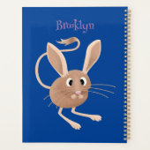 可愛い長い耳のジェルボア漫画イラストレーション プランナー手帳 (裏面)