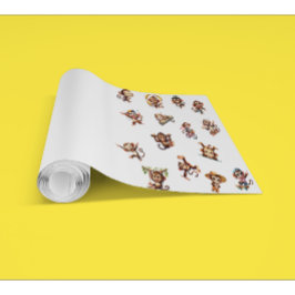 可愛い間抜けサルおもしろいの水彩模様 壁紙