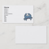可愛い間抜け青ガニ 名刺 (正面/裏面)