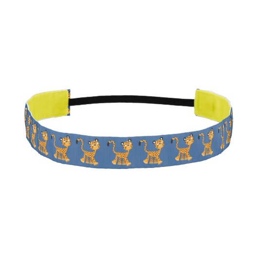 可愛い隠しマンガのチータヘッドバンド アスレチックヘッドバンド (正面)