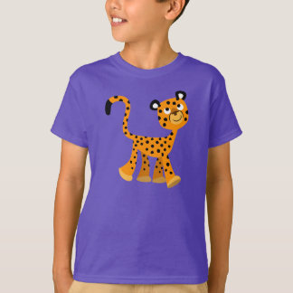 可愛い隠しマンガのチーターの子どもTシャツ Tシャツ