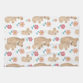 可愛い雌ベビー母の日 キッチンタオル (横)