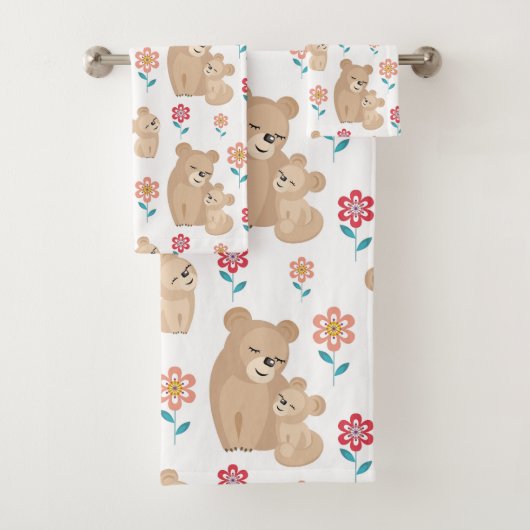 可愛い雌ベビー母の日 バスタオルセット (インサイチュ)