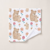 可愛い雌ベビー母の日 バスタオルセット (ウォッシュタオル)