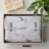 可愛い雨猫パターン 薄葉紙 (ギフト)