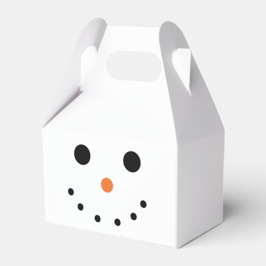 可愛い雪だるまお願い箱 フェイバーボックス (正面サイド)