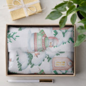 可愛い雪だるまとクリスマスツリーの切り離し 薄葉紙 (ギフト)