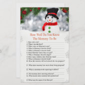 可愛い雪だるまどのように赤ちゃんシャワーを知っている (正面/裏面)