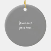 可愛い雪だるまカスタム3枚クリスマス飾り セラミックオーナメント (裏面)