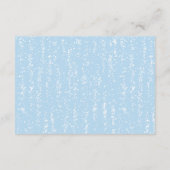 可愛い雪だるまディスプレイシャワー挿入カード エンクロージャーカード (裏面)