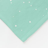 可愛い雪だるまメリークリスマスタイポグラフィ フリースブランケット (角)