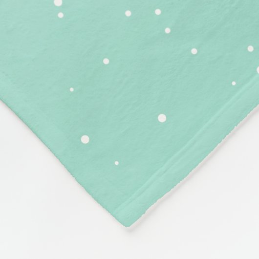 可愛い雪だるまメリークリスマスタイポグラフィ フリースブランケット (角)