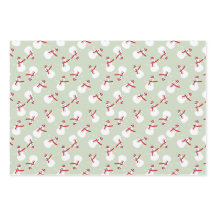 可愛い雪だるま柄