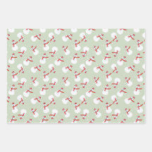 可愛い雪だるま柄