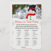 可愛い雪だるま財布ゲームの中に何があるか (正面/裏面)