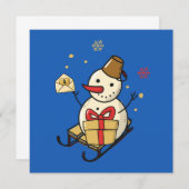 可愛い雪だるま (正面/裏面)