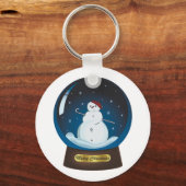 可愛い雪だるま キーホルダー (正面)