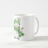 可愛い雪だるま コーヒーマグカップ (正面右)