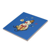 可愛い雪だるま タイル (側面)