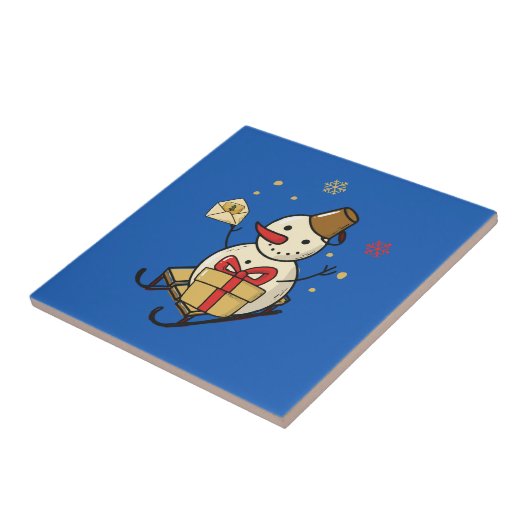 可愛い雪だるま タイル (側面)