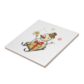 可愛い雪だるま タイル (側面)