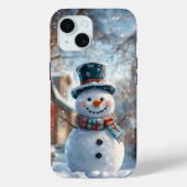 可愛い雪だるまiPhoneケース – クリスマスにぴったり! Case-Mate iPhoneケース (裏面)