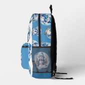 可愛い雪だるまSnowball Kids Backpack プリントバックパック (右)