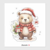 可愛い雪クマのビニールのシール シール (シート)