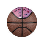 可愛い雲、ハート、雨粒 ミニバスケットボール (右)