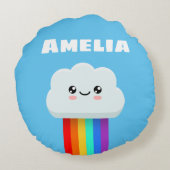 可愛い雲 ラウンドクッション (裏面)