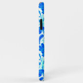 可愛い青いアクアペイズリー Case-Mate iPhoneケース (裏面/右)