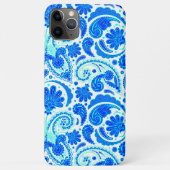 可愛い青いアクアペイズリー Case-Mate iPhoneケース (裏面)