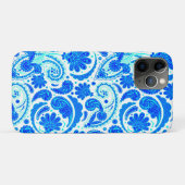 可愛い青いアクアペイズリー Case-Mate iPhoneケース (裏面(横))