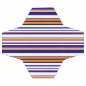 可愛い青いオレンジストライプ色 サッカーボール (フラット)