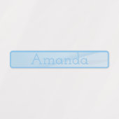 可愛い青いオレンジパステルグラデーション色のコード名 ラベル (デザイン1)