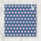 可愛い青いクリスマスツリーメリークリスマス フェイバータグ (裏面)