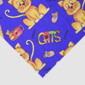 可愛い青いニャー猫 薄葉紙 (詳細)