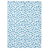 可愛い青いハートクリップボード クリップボード (裏面)