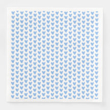 可愛い青いハート柄 |赤ちゃんシャワー