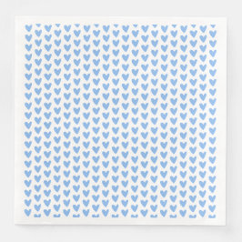 可愛い青いハート柄 |赤ちゃんシャワー