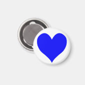 可愛い青いハート マグネット (正面/裏面)