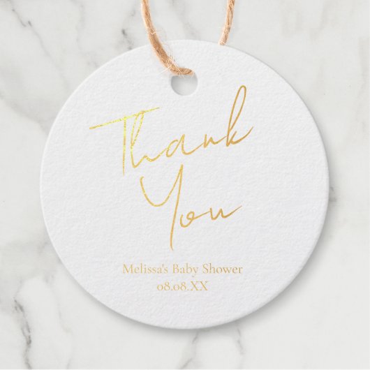 可愛い青い恐竜ゴールドフォイルメッセージカード フェイバータグ (正面)