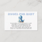 可愛い青い恐竜フローラ本ベビー エンクロージャーカード (正面)