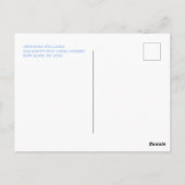 可愛い青い男の子のベビーまきありがとう ポストカード (裏面)