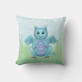 可愛い青い竜 クッション