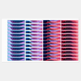 可愛い青い紫のグラデーション色のコード名 ラベル