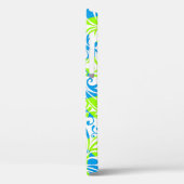 可愛い青い緑の混合花柄 Case-Mate iPhoneケース (裏面 / 左)