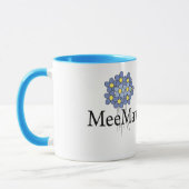 可愛い青い花のMeeMaw Tシャツ マグカップ (左)