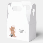 可愛い青い赤ちゃんシャワーを浴びる男の子だ フェイバーボックス (オープン)