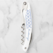 可愛い青い雪片パターンThunder_Cove ソムリエナイフ (正面)